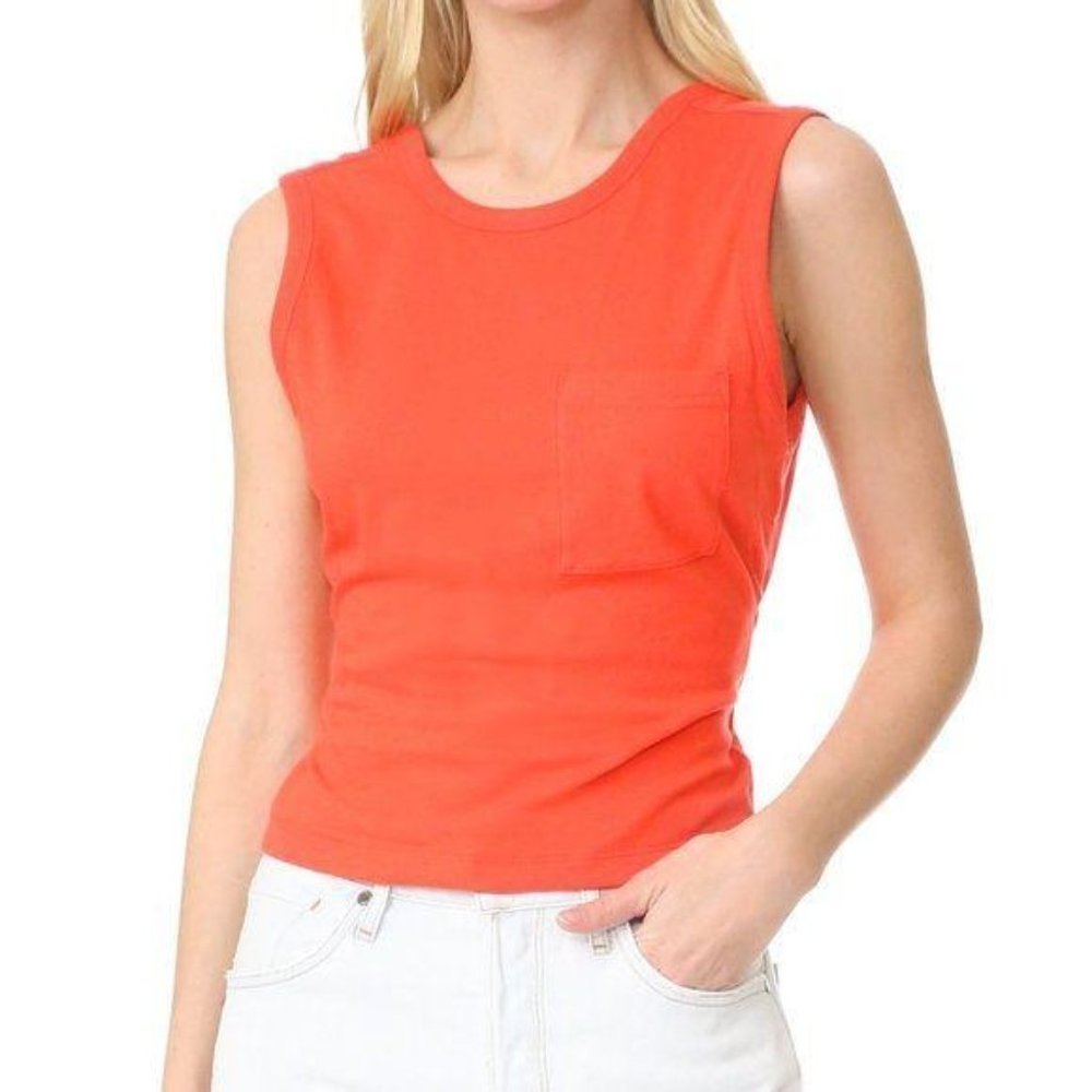 T By Alex Wang Open Back Twist Tank Crop Plunge Op - image 5